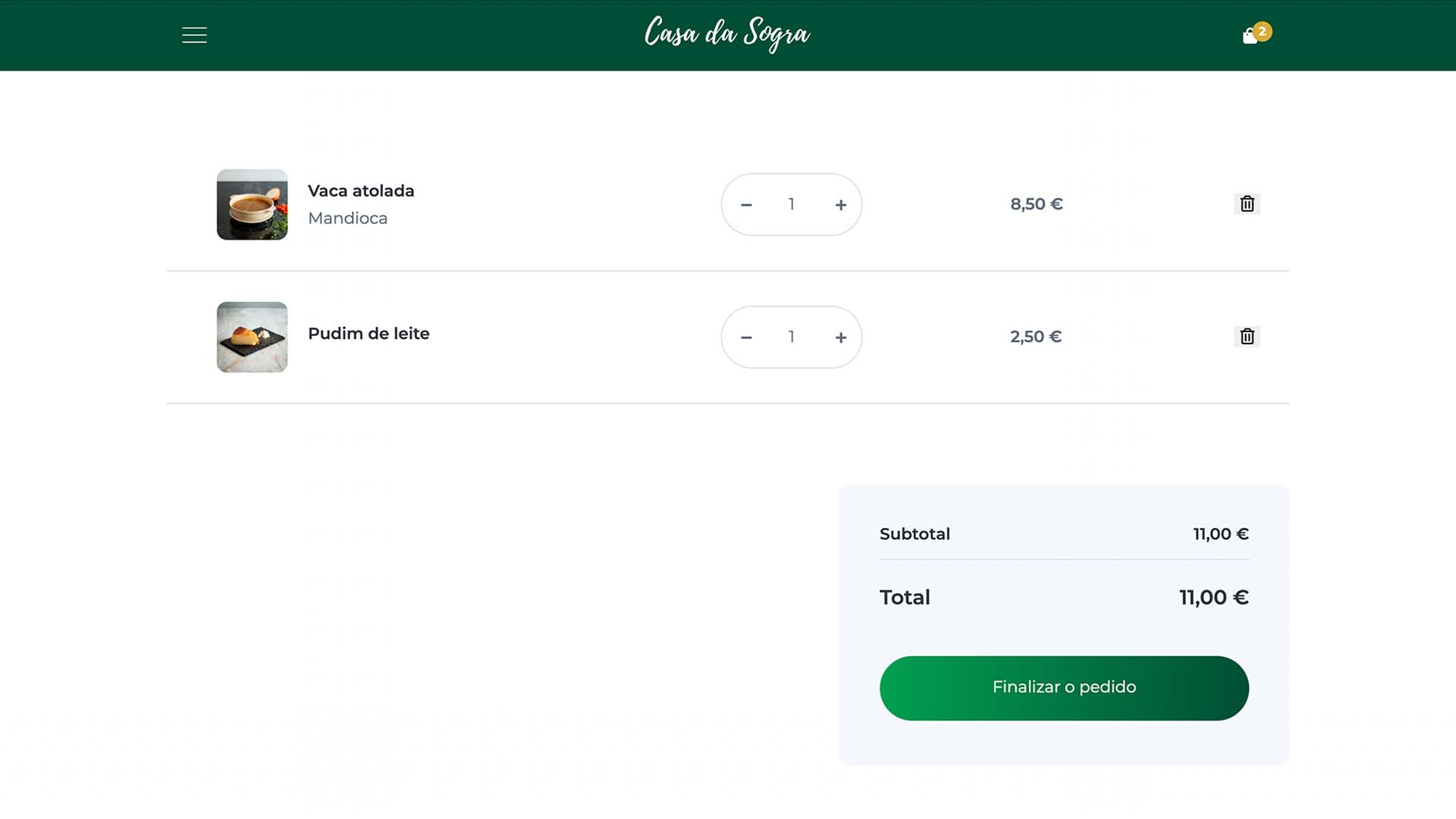Screenshot Casa da Sogra Website